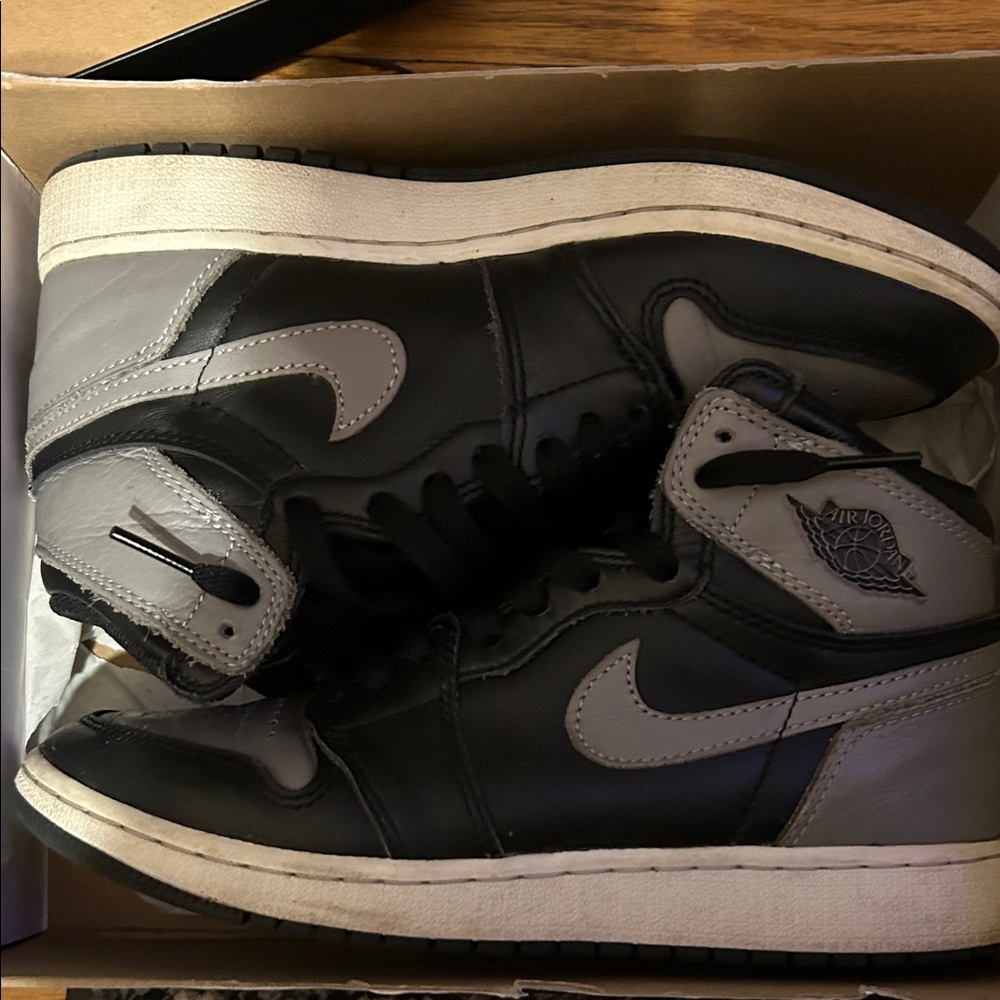 Nike Black and Gray High-Top Sneakers